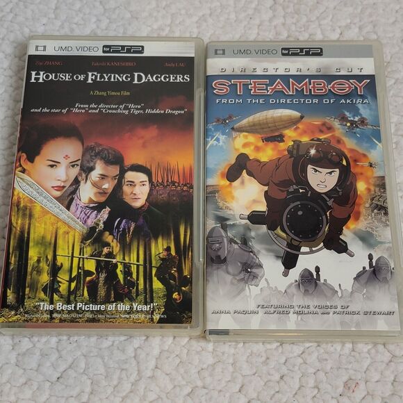 Lot of 2 Movies House Of Flying Daggers & Steamboy Action Anime UMD Video PSP - Picture 1 of 9
